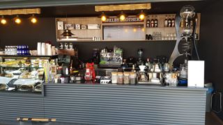 Shelby Brothers coffee shop interior at Beylikdüzü Shopping Center.